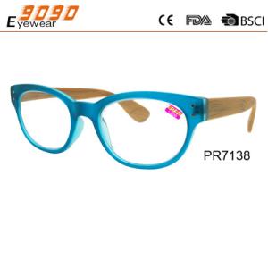 Wholesale Fashionable reading glasses,power range +1.0 to +4.00,made of wood from china suppliers