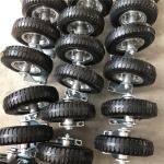 250-4 Rubber Caster Wheels Heavy Duty For Hand Cart