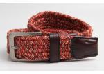 Colorful Mens Elastic Stretch Belts 100 - 140cm Length Anti Silver Buckle For