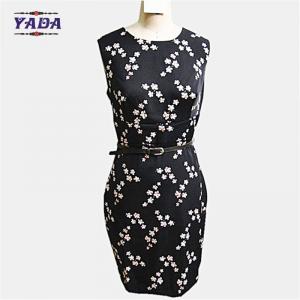 Wholesale New arrival black small flower loose a line dress womens beach wear ladies casual dresses pictures for girl from china suppliers