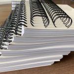 Black White A4 Length 2:1 Pitch Binding Spiral Coil For Album