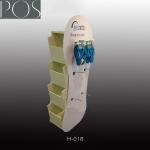 Corrugated retail hanging hook floor displays for socks