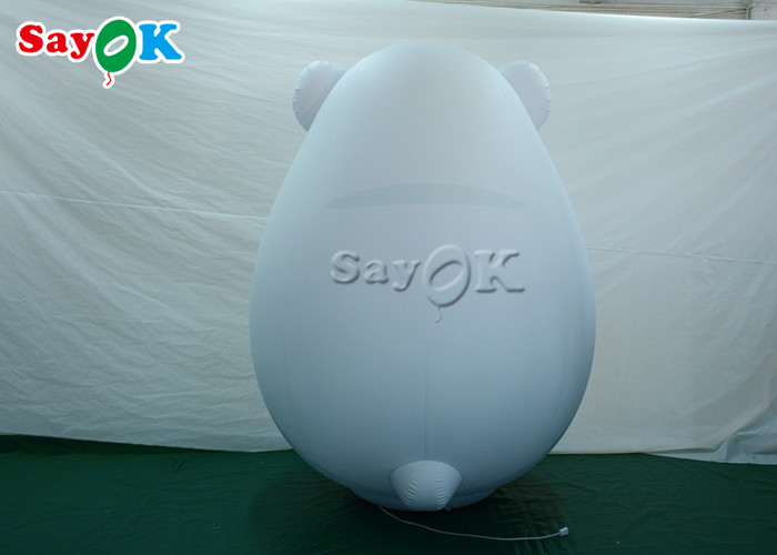 2m Inflatable Holiday Decorations White Cartoon Character Pvc Bear Cartoon