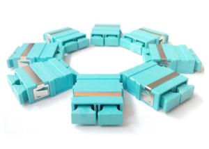 Wholesale SC Duplex Fiber Optic Adapter Single / Multi Mode Type Various Color from china suppliers