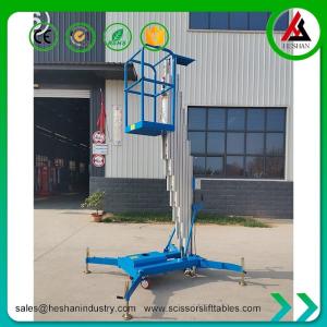 Wholesale CE ISO Hydraulic Vertical Mast Lift 6m Electric Single Man Lift Equipment from china suppliers