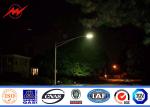 Approved Golden 5-30 m Street Steel Solar Light Poles With Painting