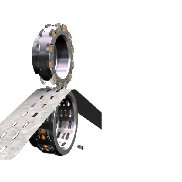 220V Cable Tray Roll Forming Machine 5.5KW Rotary Punching