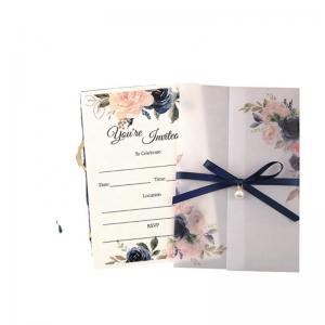 Wholesale Customized Royal Blue Wedding Invitations Luxury With BSCI Approval from china suppliers