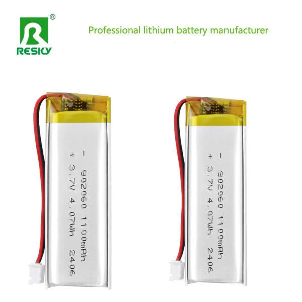 Lithium Polymer Battery Cell 802060 3.7V 1100mAh 4.07wh Solar Lipo Batteries For Electric Meter
