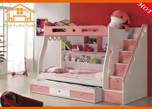 Wholesale Pink Hot sale kids slide bed Pink Latest design European style bed car kids Pink New model castle bed kids from china suppliers