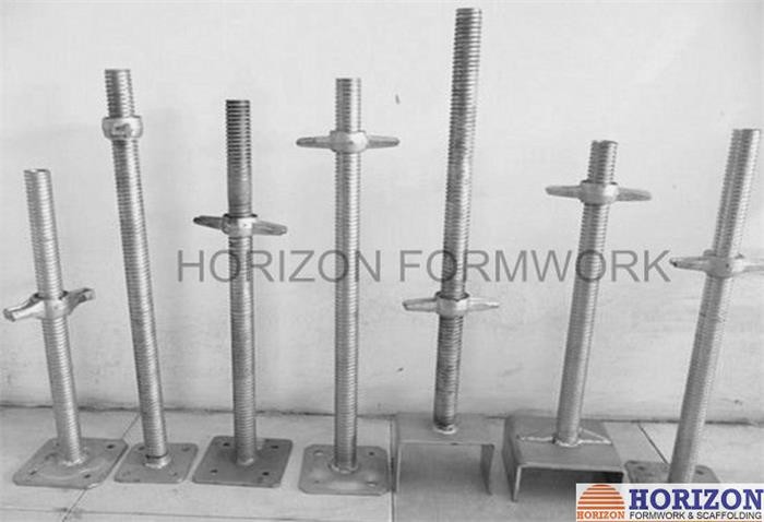 Andamios piezas, U-head jack, Scaffolding head, screw head jack. Niveladores