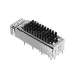 LP11BC02050 SFP+ 1x1 Cage With Heat Sink Press-Fit Through Hole Right Angle