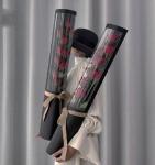 Handmade Single Rose Flower Gift Box Packing Recyclable Cylindrical Shaped