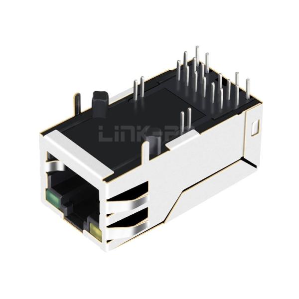 LPJK2004AGNL 1000 Base-T Tab Up Yellow/Green Led Single Port POE+ Industrial