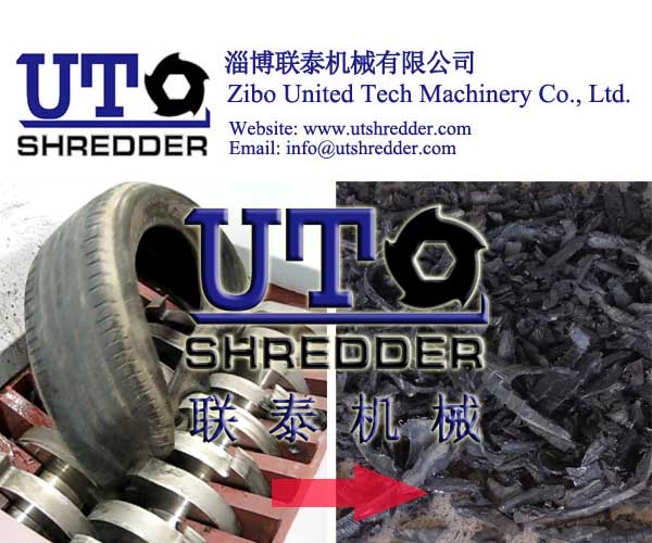 hot sale - Car/ truck tyre crushing machine, waste tire shredder, double shaft shredder, high efficiency, low noise