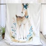 Non Allergenic Machine Weaved Flannel Fleece Blanket Super Soft For Kids