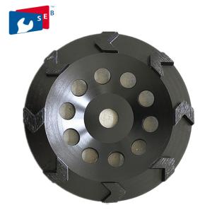 Wholesale 125mm Arrow Segmented Diamond Cup Wheel with for Grinding Concrete Marble Floor from china suppliers