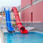 5m Height Amusement Park Water Slide Straight Tunnel Slide Humanization Design