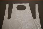 White Disposable PE Apron / Plastic Throw Away Aprons For Food Industry