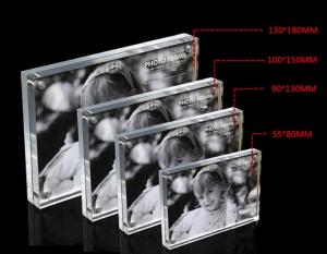 Wholesale Square Acrylic Photo Frames Star Poster Frame with Four Magnet 4 Sizes Optional from china suppliers