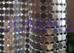 Antique Coated Metal Sequin Fabric Easy Installation Architectural Drapery
