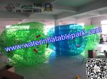 Exciting Green Huge Inflatable Walk On Water Ball , Person Inside Ball