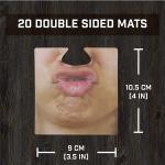Gentleman Club Face Double Sided Custom Drink Coasters Hilarious
