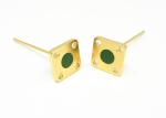 4 Holes Flange Glass To Metal Seal Connectors 1 Pin With High Stability