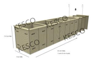 Wholesale Geotextile Hesco Sand Filled Barriers Mil 7 Sand Filled Hesco Barrier from china suppliers