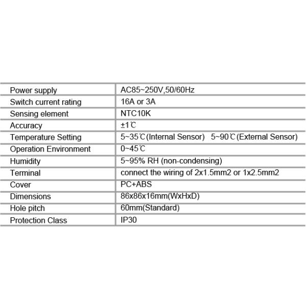 Programmable Underfloor Heating Thermostat 16A With Black / White Color