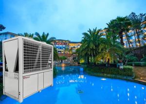 Wholesale 84KW Outdoor Hotel Sauna Spa Tubs Swimming Pool Heater EVI Swimming Pool Equipment from china suppliers