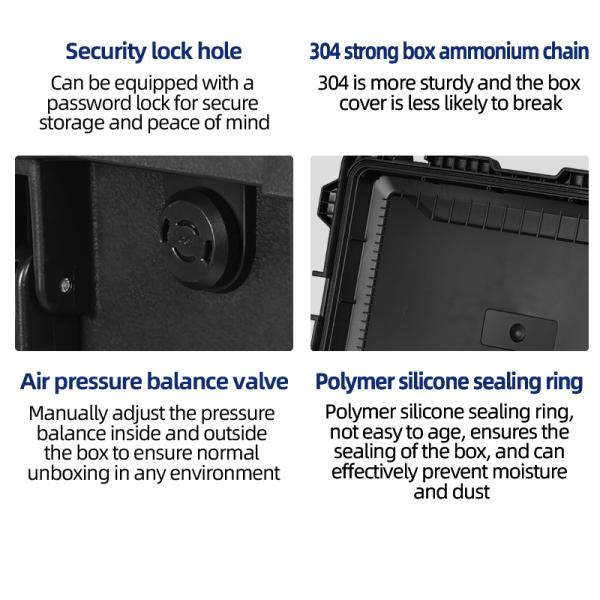 Customized Logo Design IP67 Waterproof Hard Case for Outdoor OEM ODM Protective Case Gun Drone Camera Tools