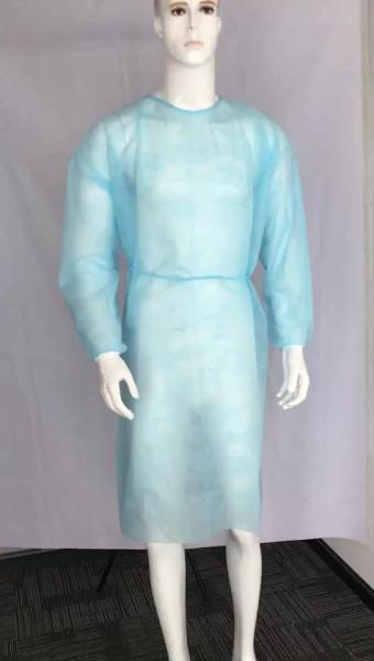 S&J high quality disposable non-woven fabric pp separation gown knit cuff