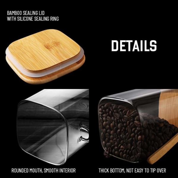 Industrial-Grade Glass Jars with Spoon | B2B Bulk Orders | Airtight Bamboo Lids | Custom Branding