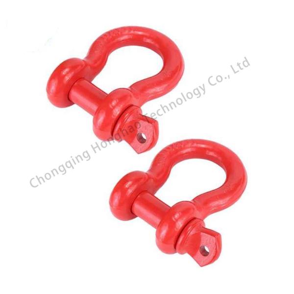 ZINC Finish Bow Shackle Heavy Duty for Rigging Lifting and Food Beverage