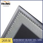 Grey Color Glitter Glass Photo Frame For Home Decoration 180*230*15MM Size