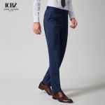 Stylish and Comfortable Men's Wool Polyester Golf Trousers Slim Fit for Casual