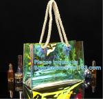 Pvc Travel Biodegradable Shopping Bags Drawstring Handle Handy Women Shopper