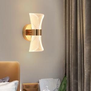 Wholesale Modern LED Acrylic Metal Transparent Streamer Wall Light For Bedroom Aisle Living Room from china suppliers