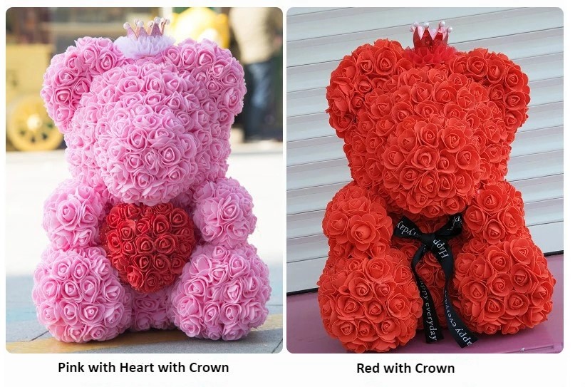 New Gift Foam Roses Snowman For Christmas Gift And Home Decoration
