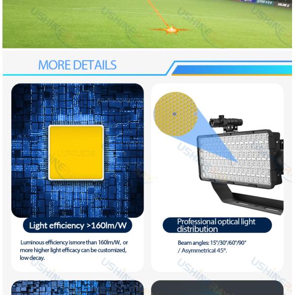 Mercury Free High Mast Led 600W Stadium Flood Lighting For Sports Stadium