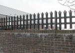 D Section Steel Palisade Fencing , RAL9016 4ft Palisade Fencing