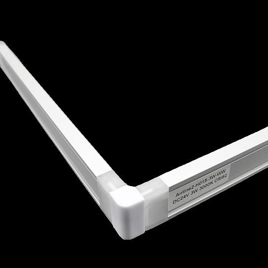 White 14W LED Cabinet Lighting Kits 900mm Length Liner Side View With Sensor