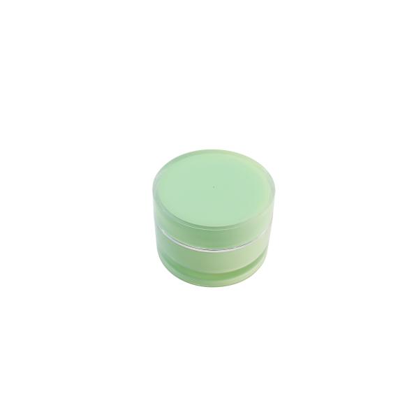 Luxurious Double Layer Acrylic Plastic Cosmetic Packaging Cream Jars 10g 15g 20g