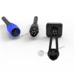 M19 Power Connector IP67 Self Locking Industrial 5 Pin Female Connector