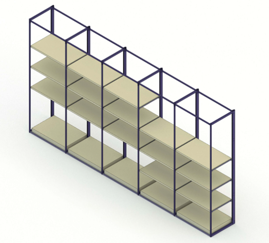 E5 Series Steel Wood Medium Duty Rack 150kg Capacity for Plants Decor