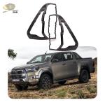 Matte Black Car Tail Light Cover For Hilux Revo Rocco 2021