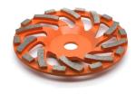 Metal Bond Masonry Cup Wheel , Long Lasting Concrete Grinding Stone Cup