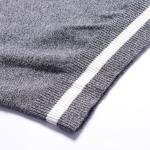 Round Neck Men's Knit Pullover Sweater With Zipper , Mens Zip Up Cardigan