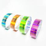 Adjustable Glitter Tyvek Wristbands , Eco Friendly Custom Glitter Wristbands